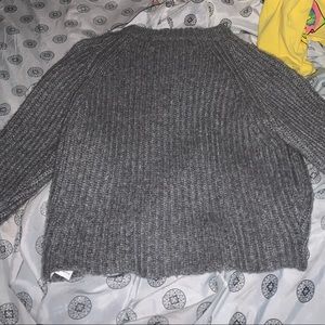 Grey cropped sweater